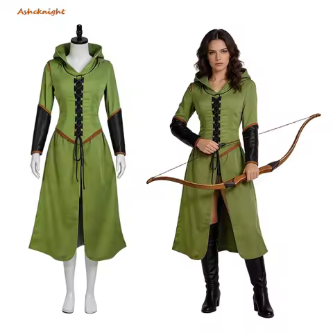 Movie Lorded Rings Cosplay Arwen Hooded Dresses Clothes Women Party Disguise Roleplay Outfits Suit H