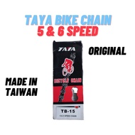 Bicycle Chain Taya Chain TB-15 5 Speed 6 Speed Made in Taiwan Bike Chain 1/2 x 3/32 x 116L 5 6