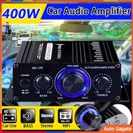 400W 2 Channel Mini Car Hifi Power Amplifier DC12V bluetooth Audio Amp Subwoofer Speaker Stereo Music Receiver FM Radio Home Car
