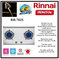 Rinnai RB-782S 2 BURNER BUILT-IN HOB STAINLESS STEEL - 1 Year Local Manufacturer Warranty