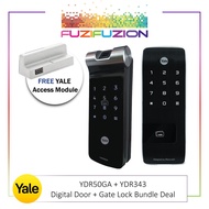 Yale YDR50GA Gate + YDR343 Door Digital Lock Bundle (FREE Yale Access Module)