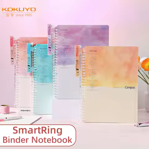 1pc KOKUYO Smartring Binder Notebook B5 6mm Dotted Line Planer Portable Journal Campus Loose Leaf No