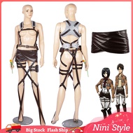 Anime Attack on Titan Belt Recon Corps Body Belt Attack on Titan Cosply Artificial Leather Japanese Anime Belts Suits Unisex Ackerman