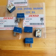 Relay AC Biru 12V Kaki 4 Denso Toyota Daihatsu Mitsubishi