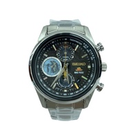 SEIKO mens watches quartz wrist watch analogues BLK SLV 7T92-HDN0 Direct from Japan Secondhand