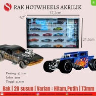 tempat hotwheels akrilik / rak hotwheels akrilik / dispy rak hotweels