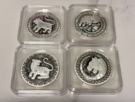 2022 年虎年銀幣 4枚一起