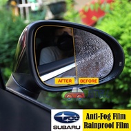 SUBARU Anti Fog Waterproof Rainproof  Car Rearview Mirror Sticker  Window Film Car Mirror Film For SUBARU Legacy Outback XV Forester 【ximall】