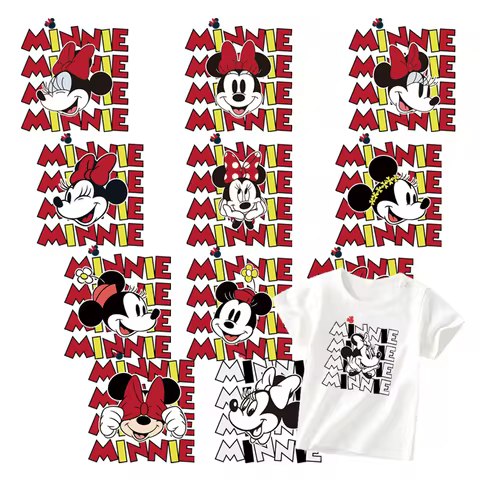 Cute Minnie Mouse Emoji self-adhesive thermoadhesive patches thermo-stickers for children DIY Sewing