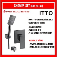 [ITTO SHOWER BUNDLE] ITTO DXC-16-GM SHOWER SET + 2242P8-GM CONCEALED MIXER + W515-GM SHOWER CONNECTI
