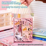 Familiesandflash> 6in1 Stationery Set 3D Cartoon Handheld Stationery Set Children's Learning Gift Bo