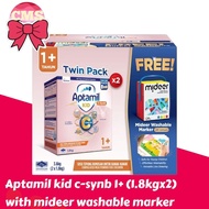 aptamil kid C-synb 1+ (1.8kgx2) 3.6kg value pack with gift