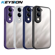 KEYSION Transparent Phone Case for VIVO Y29s 5G Y29t 5G Soft Silicone+PC Clear Shockproof Phone Back