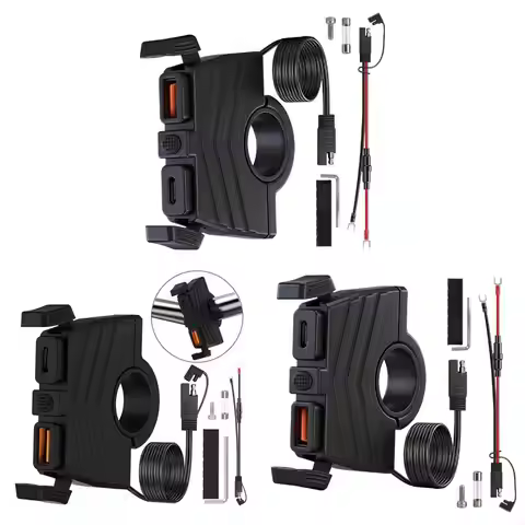 30W PD USB C Motorcycle Chargers With 18W QC3.0 Port For Phones Tablets Charging H9EE