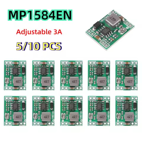 5/10pcs MP1584EN Adjustable 3A DC-DC Converter Step Down Voltage Regulator Module Replace LM2596s MP