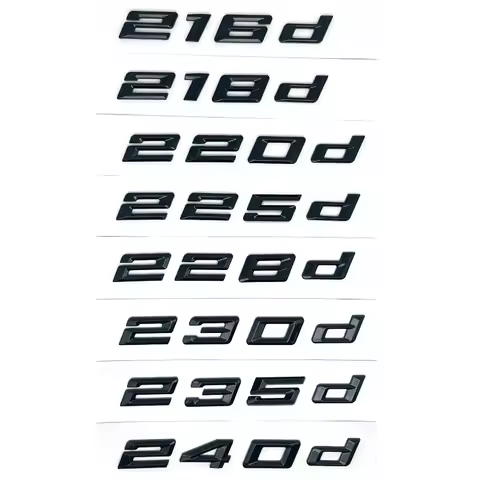 Car Trunk ABS Chrome Letters Badge Emblem Decal Sticker For BMW 2 Series 216i 218i 220i 225i 228i 23
