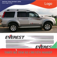 DECAL stickers for 7-seat toyota cars, ford Everest models of all generations (81x293cm)