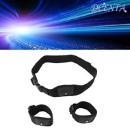 DCENTA การติดตาม VR Tracker Belt ในความเป็นจริงเสมือนเส้นใยโพลีเอสเตอร์สีดำน้ำหนักเบาที่ปรับได้สายรั