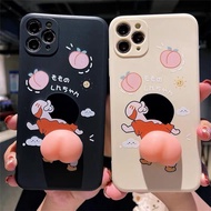 3D Cartoon Case Samsung A12 Gambar Shinchan Squishy Liquid TPU With Camera Protection