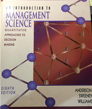 An introduction to management science : quantitative approaches to decision making (新品)