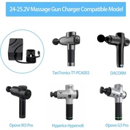 24-25.2V Massage Gun charger for TaoTronics TT-PCA003, TOLOCO EM26 T11 Pro, Opove M3 Pro, Opove G3 P