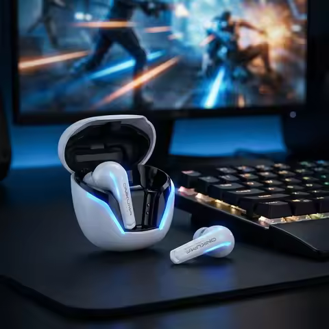 ONIKUMA T27 Wireless Gaming Earbuds | ENC Mic, Bluetooth Headphones for PS5/PS4, Steam Deck, Switch,
