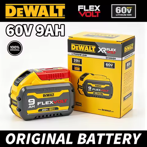 Dewalt 20V/60V 9Ah FlexVolt Lithium Ion Battery Dual Volt 180Wh Replacement Tool Battery Charger Com