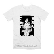 Naruto Sasuke Print T Shirt Way Of Ninja Homme Anime Brand Casual Streetwear Harajuku Fashion O-Neck Mens T-shirt Tees