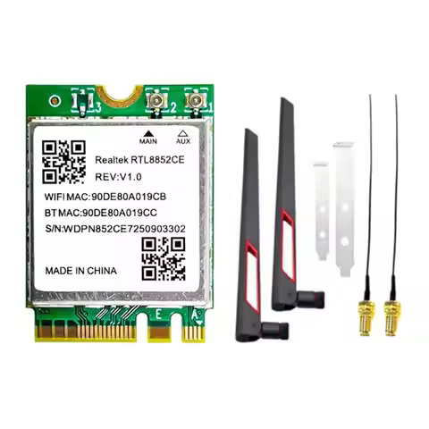 Exquisite-Wifi 6E RTL8852CE Wireless Network Card M. 2 With 10DB Antenna BT5.3 802.11AX Adapter 5374