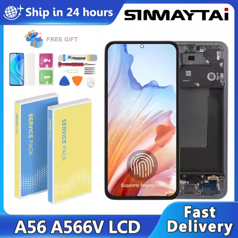 OLED For Samsung A56 5G SM-A566V, SM-A566B, SM-A566E LCD Display Touch Screen Digitizer For Samsung 
