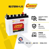 [Installation Provided] NS60S NS60L Century Hybrid WET | Car Battery Saga Wira Vios NS60 BateriHub