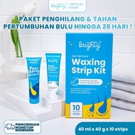 Brighty Swipe Removal Cream X Waxing Strip Kit X Post Shaving & Waxing Gel