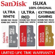 SANDISK ULTRA/EXTREME CLASS 10 Micro SD Memory Card - 16GB/32GB/64GB/128GB. EXTREME PRO MICROSD