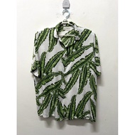 STYLE974: XXL men cotton-rayon Hawaii shirt style/ men relaxing fit printed beach shirt