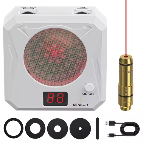 Shooting Practice 380ACP Long Red Dot Laser Trainer and Laser Electronic Scoring Target