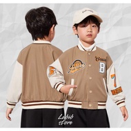 Varsity Baseball Jacket for Children 1-9 Years, Boys, Girls, Boys, Unisex, Material Taslan JN