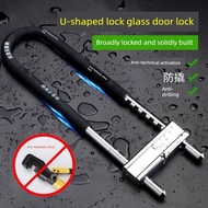 bicycle accessories bicycle lock Glass door lock plug lock double door u-lock lock glass lock outdoo
