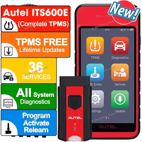 Autel MaxiTPMS ITS600E TPMS Relearn Tool TPMS Diagnostics Scanner Autel MX-Sensor Programming Oil Re