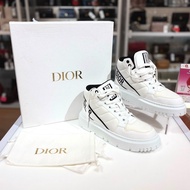 低於4折!!! 全新DIOR 高筒運動鞋, 37碼, Christian Dior D-Player, 白色字母LOGO, #BRAND NEW #香榭站正品