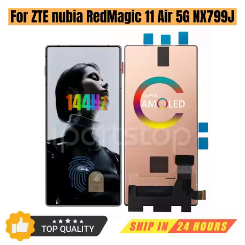iParts Replacement New Display for ZTE nubia RedMagic 11 Air 5G NX799J Red Magic 11Air AMOLED 144Hz 