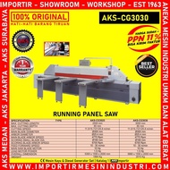 Bisa E-Faktur Mesin Gergaji Belah Triplek Kayu Running Panel Saw Aks -