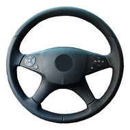 Handmade DIY Leather Steering Wheel Cover  Custom Steering Wheel Cover Compatible For Fit for Merced