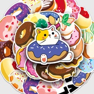 50 Piece Cute Doughnut Creative Original Stickers For laptops/phones/Helmet/Motor/Car DIY Waterproof Graffiti Sticker Home Decal