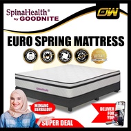 [FREE GIFT 1 X RM99 T-SHIRT]  *Latest Model* Goodnite SpinaHealth Posture Spring Mattress Euro-Top 1