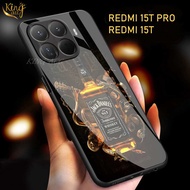 Softcase Glass Glitter Xiao Redmi 15T 15T PRO - Casing hp Redmi 15T 15T PRO - K07