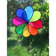 Decorative pinwheels Coffee and milk tea cartCNYs - 8-bladed 2-storey Rainbow pinwheels decorate cla