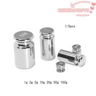 CHIHIRO1BFT8 1/5pcs Scale Weights Sets For Home Tool Weight Measurement Correction Tool Chrome Plati