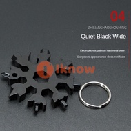 Tôi Biết 18-Trong-1 Bông Tuyết đa công cụ Thép Không Gỉ Multitool Hex tuốc nơ vít cờ lê cờ lê Allen