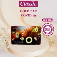 Gold 999.9/24K Gold Bar Covid 19 Emas 999 Jongkong Emas