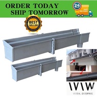 UPVC Rainwater Gutter System Accessories Gutter Mitre Filling Salur Air Kelabu